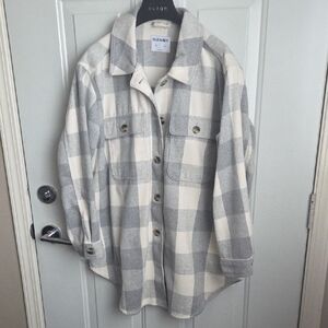 Old Navy Grey / White Shacket